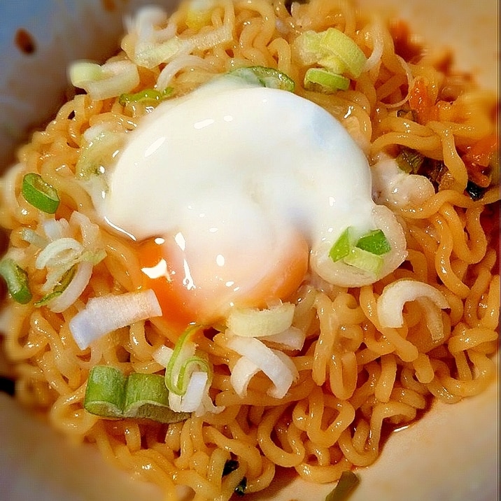 辛ラーメンキムチ味で*まぜそば
